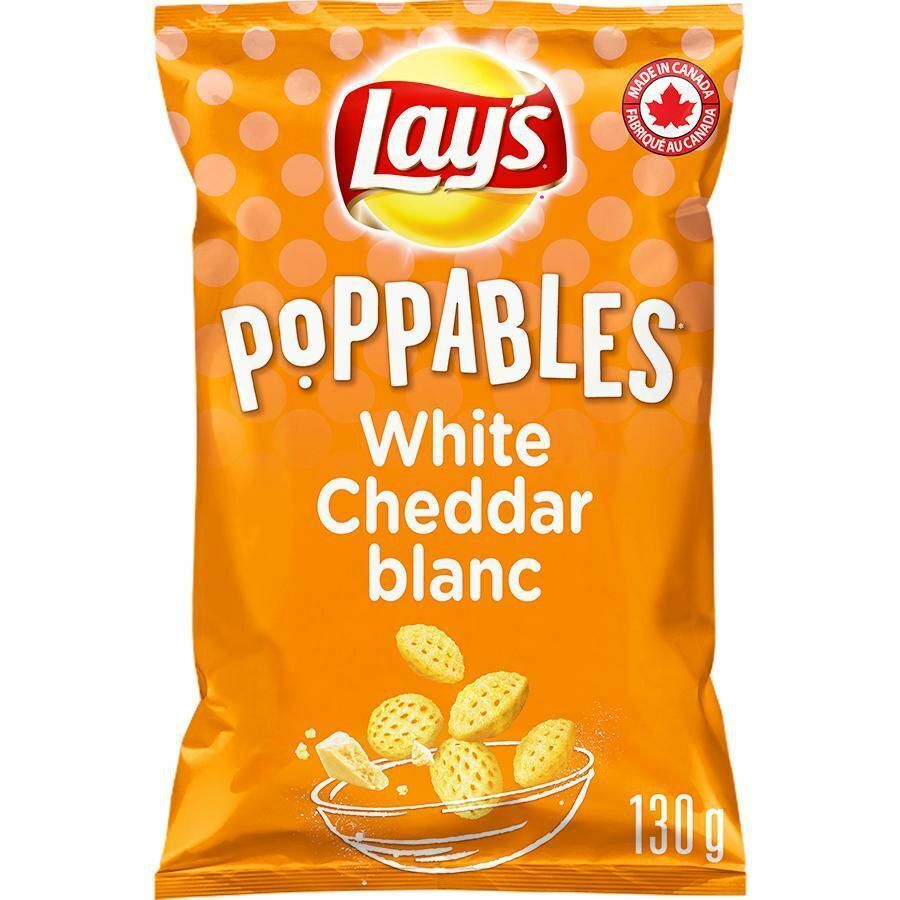 2 X Lay's Poppables White Cheddar Potato Snack, 130g/4.6 oz Each, Free Shipping! - $28.06