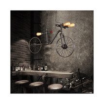 Retro Industrial Rustic Art Wall Art Restaurant Decor Hanging Bicycle Ch... - $1,162.55