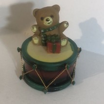 Bear On Drum Christmas Decoration Holiday Ornament XM1 - £6.22 GBP