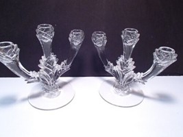 Gorgeous Pair Of 3 Light Candelabras ~ Unknown Maker ~~ They Are Special - £47.01 GBP