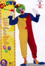 FORUM COLORFUL CLOWN UNISEX HALLOWEEN COSTUME ADULT SIZE STANDARD 71077 - $29.58