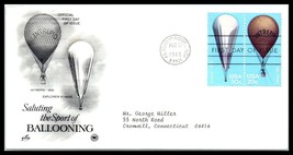 1983 US FDC Cover - The Sport Of Ballooning, Albuquerque, New Mexico H11 - £2.16 GBP