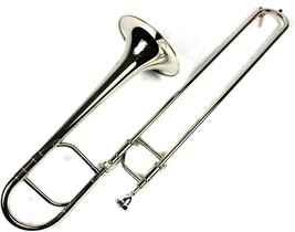 Brand New Eb Alto Trombone W/Case And Mouthpiece- Nickel Plated Finish - £389.87 GBP