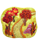 Autumn Path: Quilted Art Wall Hanging