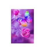 Art Poster Butterfly Flower Unframed Inside Canvas Wall Art 12x18 Inch 1... - $13.99