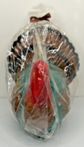 Vintage K-Mart Thanksgiving Turkey Candle New in Packaging 4.25&quot; SKU H488 - £13.58 GBP