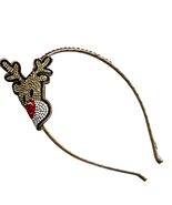 Bari Lynn Rhinestone Reindeer Headband With Gold Tone Band - $26.75 CAD