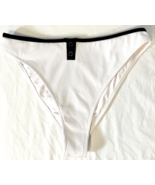 NWT TopShop White with Black Trim Bikini Bottom Size 8 - €8,93 EUR