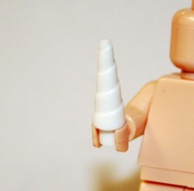 Minifigure Horn Spike White Construction Piece Bulk Block - $2.20