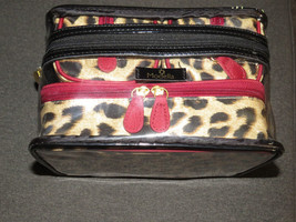 NEW Modella Leopard Print Set Of 3 Makeup Bags/Toiletry Bags/Travel Cases - $27.49