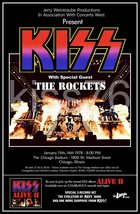 KISS ALIVE II Tour At The Chicago Stadium Jan 15th &amp; 16th 1978 Custom Po... - $45.00