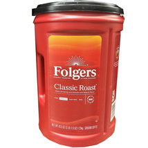 Folgers Classic Roast Ground Coffee MEDIUM ROAST 43.5 oz - £22.28 GBP