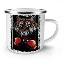 Tiger Boxer Gloves NEW Enamel Tea Mug 10 oz | Wellcoda - £20.07 GBP