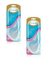 2 PK NEW Amope Gel Activ Flat Shoes Insoles Women Size 5-10 Total = 2 Pairs - £12.64 GBP