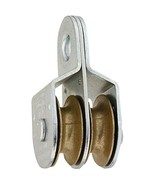 National Hardware N199-810 3214BC Fixed Double Pulleys in Zinc, 1-1/2&quot; - £19.28 GBP