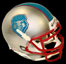 New Mexico Lobos Authentic Schutt Classic Logo Ncaa College Football Mini Helmet - £62.57 GBP