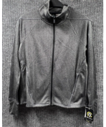 Champion C9 Front Zip Jacket Womens XS Grey Herringbone Tech Fleece Thum... - £18.09 GBP