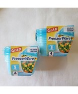 Glad Freezerware 8 Small Containers S With Lids BPA Free Freezer Ware 2 ... - €21,20 EUR