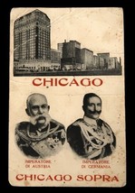 Antique Postcard Cartolina Postale Chicago Sopra Imperatore Di Austria G... - $12.00