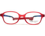 Miraflex Kinder Brille Rahmen Jerry C.136 Blau Rot Quadrat Voll Felge 42... - $55.74