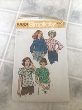 Simplicity 5583 Misses Smock Blouse in 2 Lengths Pattern - Size 12 Bust 34 - $16.12