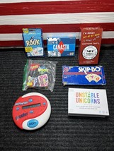 Lot of 7 Card games /catch Phrase,Canasta , Rook,skip-bo, Unstable Unicorns,++ - £31.64 GBP