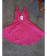 Nwt Ted Baker Donna Maglia Decorato Pizzo Abito Rosa Taglie 4 senza Maniche - $2,136.22 MXN