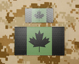 Canadian IR Green Flag Mini &amp; Standard Patch Set JTF-2 CSOR CANSOFCOM In... - $21.04
