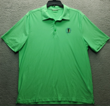 Cutter &amp; Buck Polo Shirt Mens XL Green Golf Performance Side Slit Spread... - $399.18 MXN