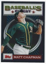 2020 Topps Finest Flashbacks #170 Matt Chapman - Oakland Athletics - £3.13 GBP