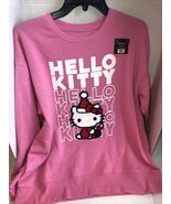 Hello Kitty Christmas Pink  Sweatshirt Adult Size MEDIUM NEW WITH TAG Fe... - $22.75 CAD
