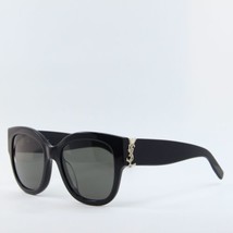 SAINT LAURENT SLM95/F 001 Black/Dark Grey 56-20-145 Sunglasses New Authentic - £211.46 GBP