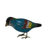 Vintage Antique Bronze Enamel Cloisonne Bird Display Figurines Chinese A... - £35.85 GBP