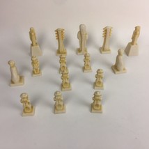 VTG Rare Incomplete 1963 Egyptian 15 White Chess Pieces Resin MISSING KING Used - £23.49 GBP