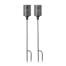 Black Punched Metal Candle Holder Garden Stake (Set of 4) - $2,811.67 MXN