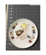 Vintage Collector Decorative Plate Spencer Gifts 1979 Blond Baby with Te... - $19.34