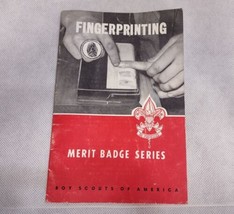 Boy Scouts Merit Badge Series Fingerprinting Booklet 1961 3287 - $7.95