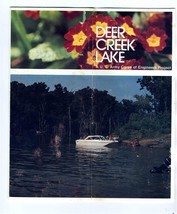 Deer Creek Lake &amp; Dam Brochure Army Corps of Engineers 1970&#39;s Circleville Ohio - £14.02 GBP