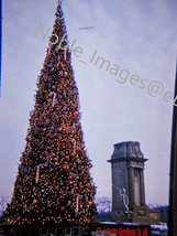 1966 Downtown Christmas Tree Congress &amp; Michigan Ave Chicago 35mm Slide - £4.30 GBP