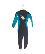 New Hevto Wetsuit Mens / Womens Size Small Black Aqua FRONT ZIP - £21.07 GBP