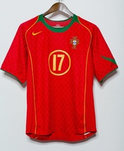 Portugal 2004 Home Jersey with Ronaldo 17 printing // Special Offer - £46.47 GBP