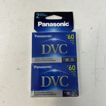 Panasonic DVC 60 (Mini DV) Digital Video Cassettes, Set of 2 New Sealed - £11.84 GBP