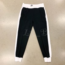 NWT Nike Air CV8573-010 Women Sportswear Fleece Jogger Pants Black White... - $38.95