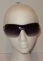 XOXO Oversized Wrap Sunglasses Black Gradient Lens Silver Circle Accent ... - $14.80
