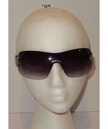 XOXO Oversized Wrap Sunglasses Black Gradient Lens Silver Circle Accent ... - $14.80