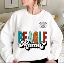 Beagle mama sweatshirt, retro Beagle owner gift idea, Retro Beagle mom pullover, - £36.85 GBP