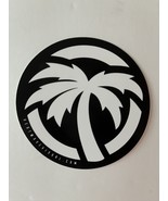 Authentic HEATWAVE Visual STICKER 3 1/2" round Palm logo Black & White Awesome!! - $2.96