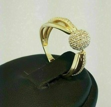 2.00Ct Round Cut Ball Style CZ Diamond Weeding Ring 14k Yellow Gold Finish - £80.10 GBP