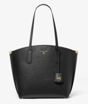 New Michael Kors Jane Large Pebble Leather Tote Black with Dust bag - £96.48 GBP
