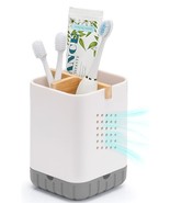 Toothbrush and Toothpaste Holder with Bamboo Divider for Bathroom Counte... - $147.44 MXN